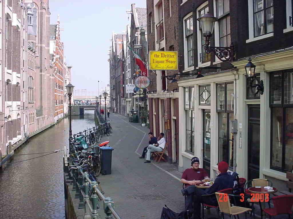 Amsterdamin vanhaa osaa (se kuuluisampi osa kaupunkia)